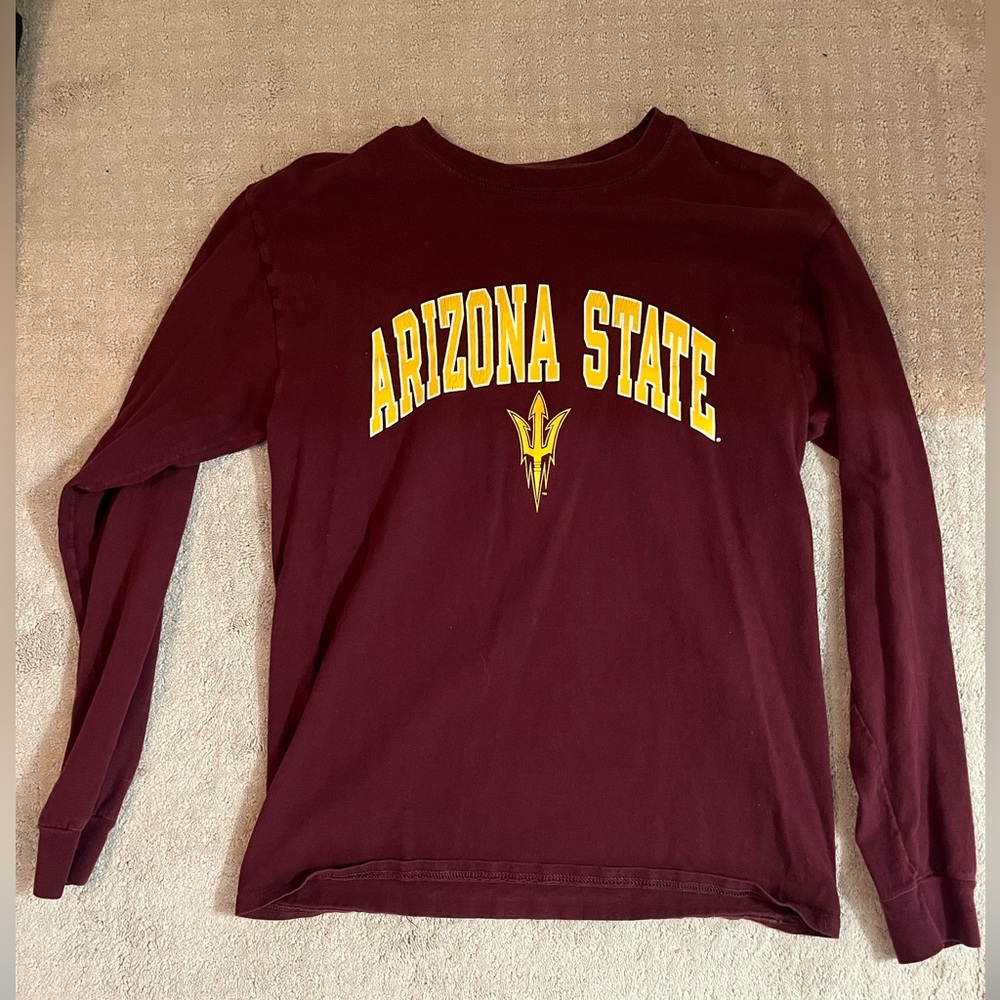 Men’s maroon Arizona state tee shirt, size medium